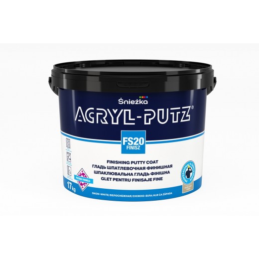 Acryl-putz finisz 8 kg, glet pt pereti si tavane